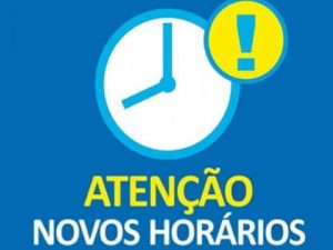 TRANSPORTE – NOVOS HORÁRIOS